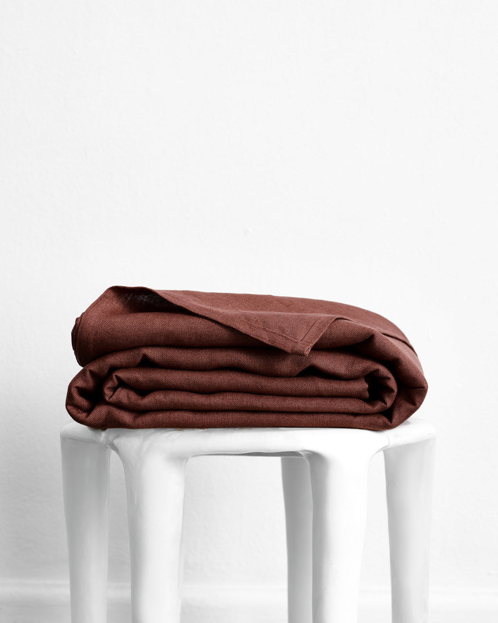 Cacao Heavy Linen Bed Cover