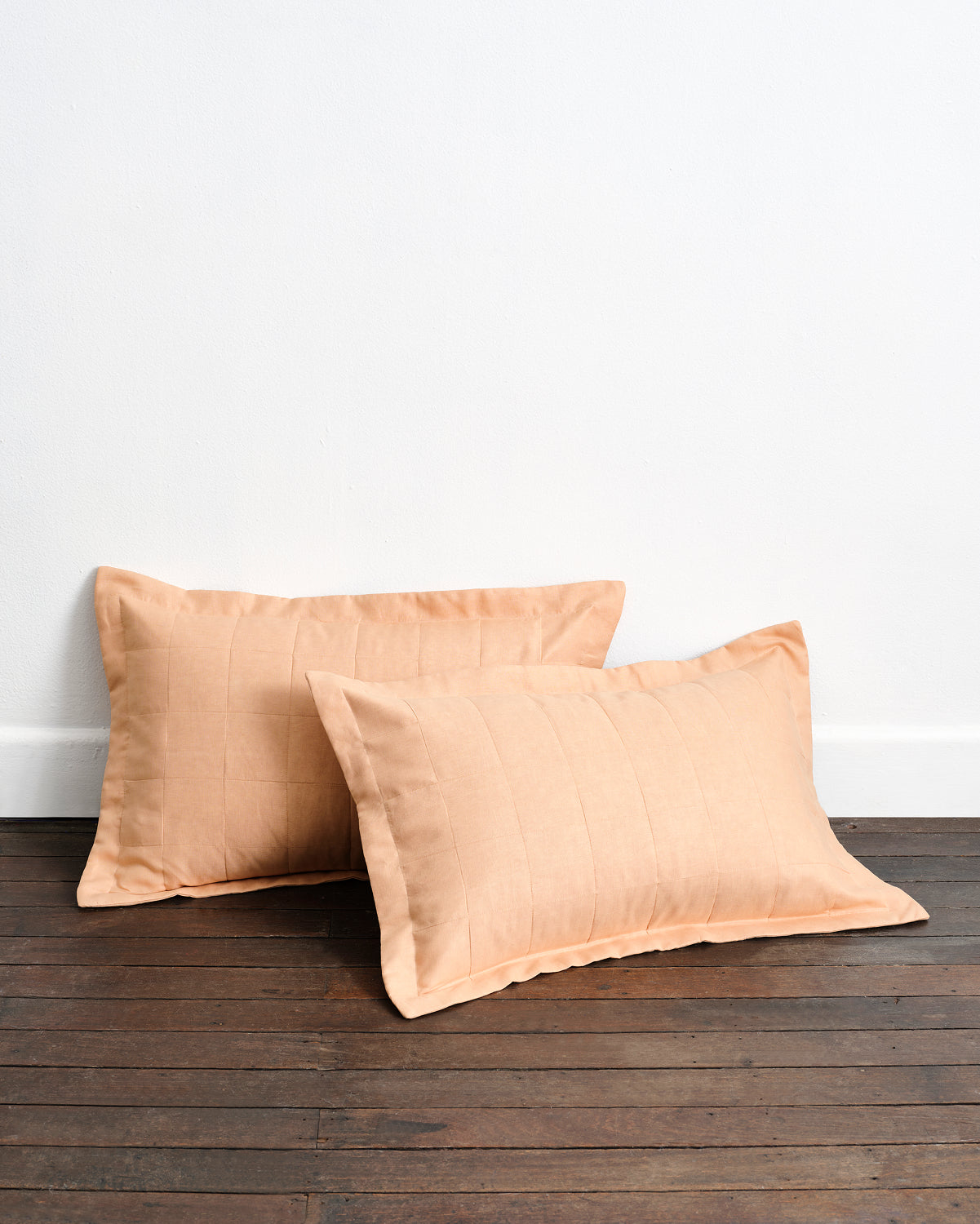 Terracotta Quilted Pillowcases (Set of Two)
