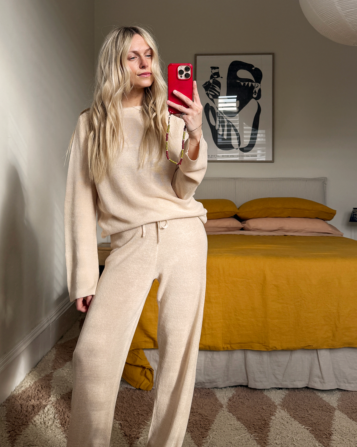 Veranda Linen Knit Pants in Oatmeal