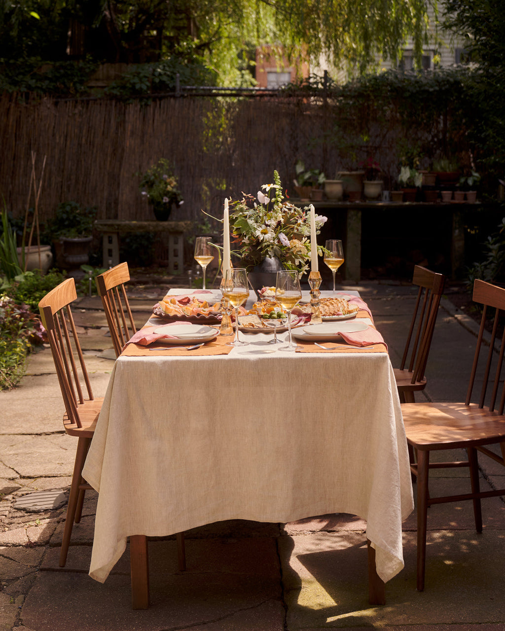 Rust 100% French Flax Linen Placemats (Set of Four)
