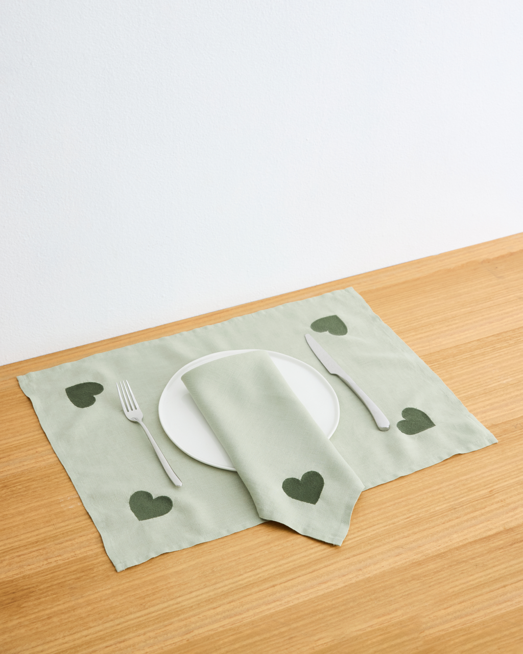 Sage & Olive 100% French Flax Linen Amour Napkins (Set of Four)
