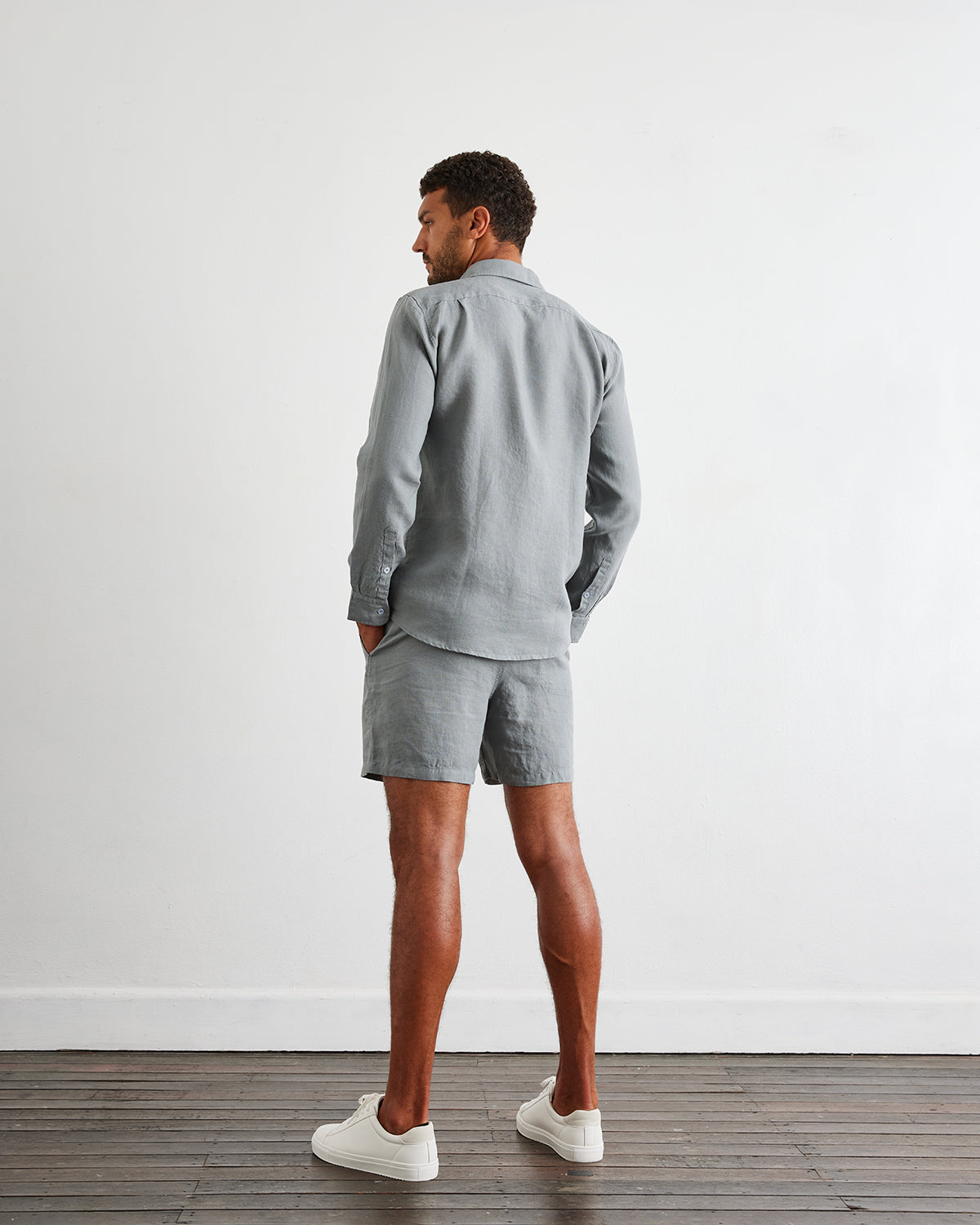 Mineral 100% French Flax Linen Men's Long Sleeve Shirt