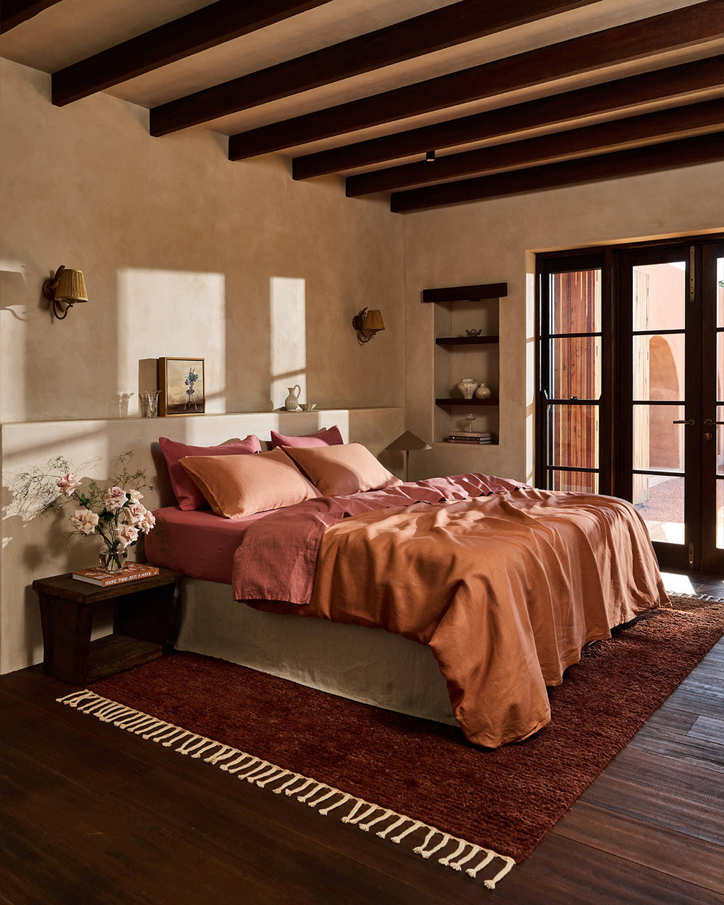 Hazelnut 100% French Flax Linen Duvet Cover Set