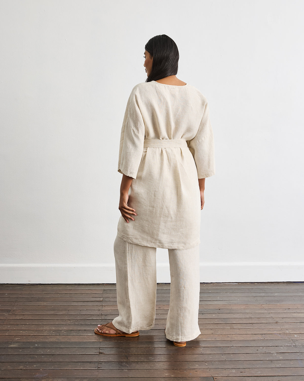 Piazza Linen Pants in Oatmeal