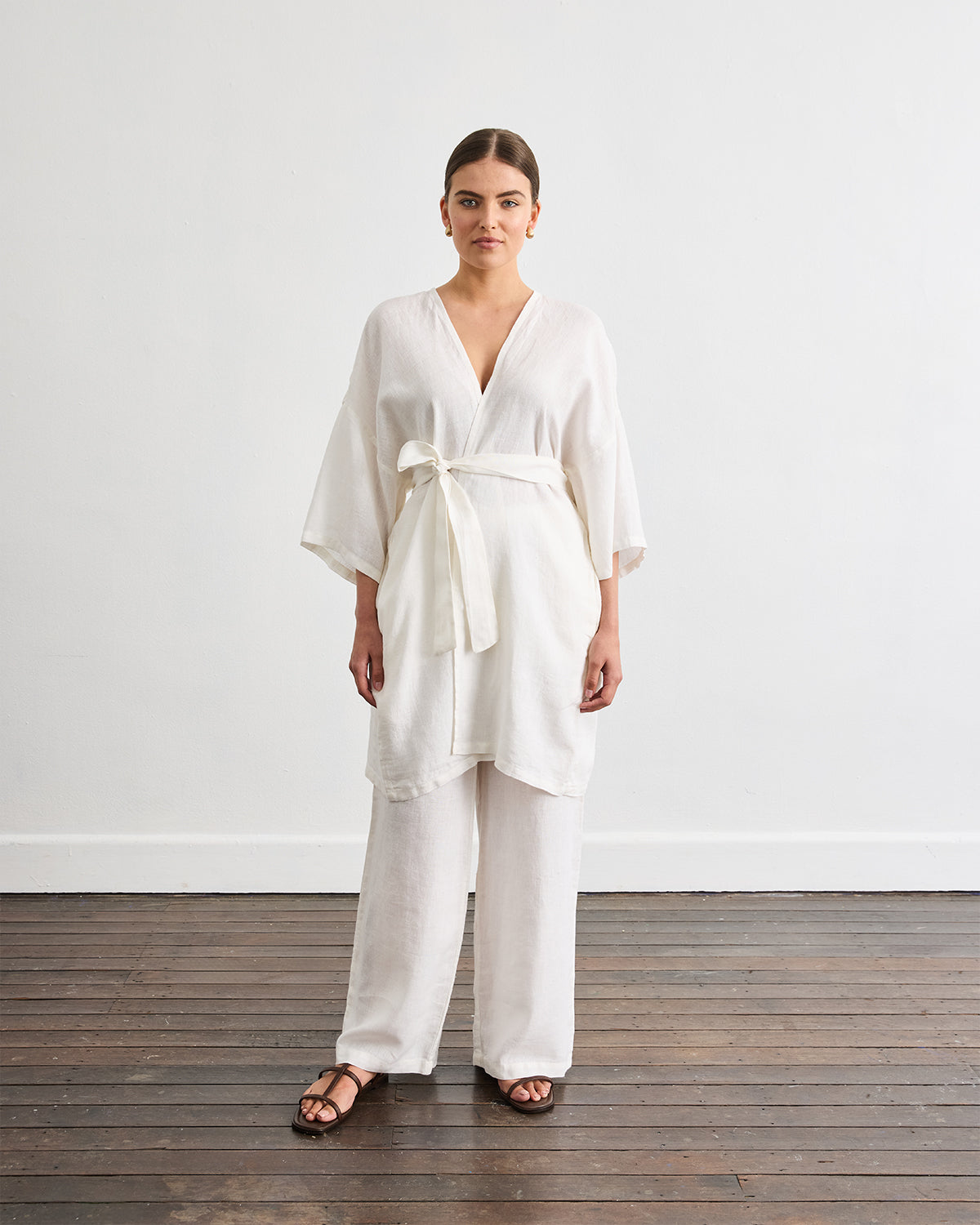Piazza Linen Pants in White