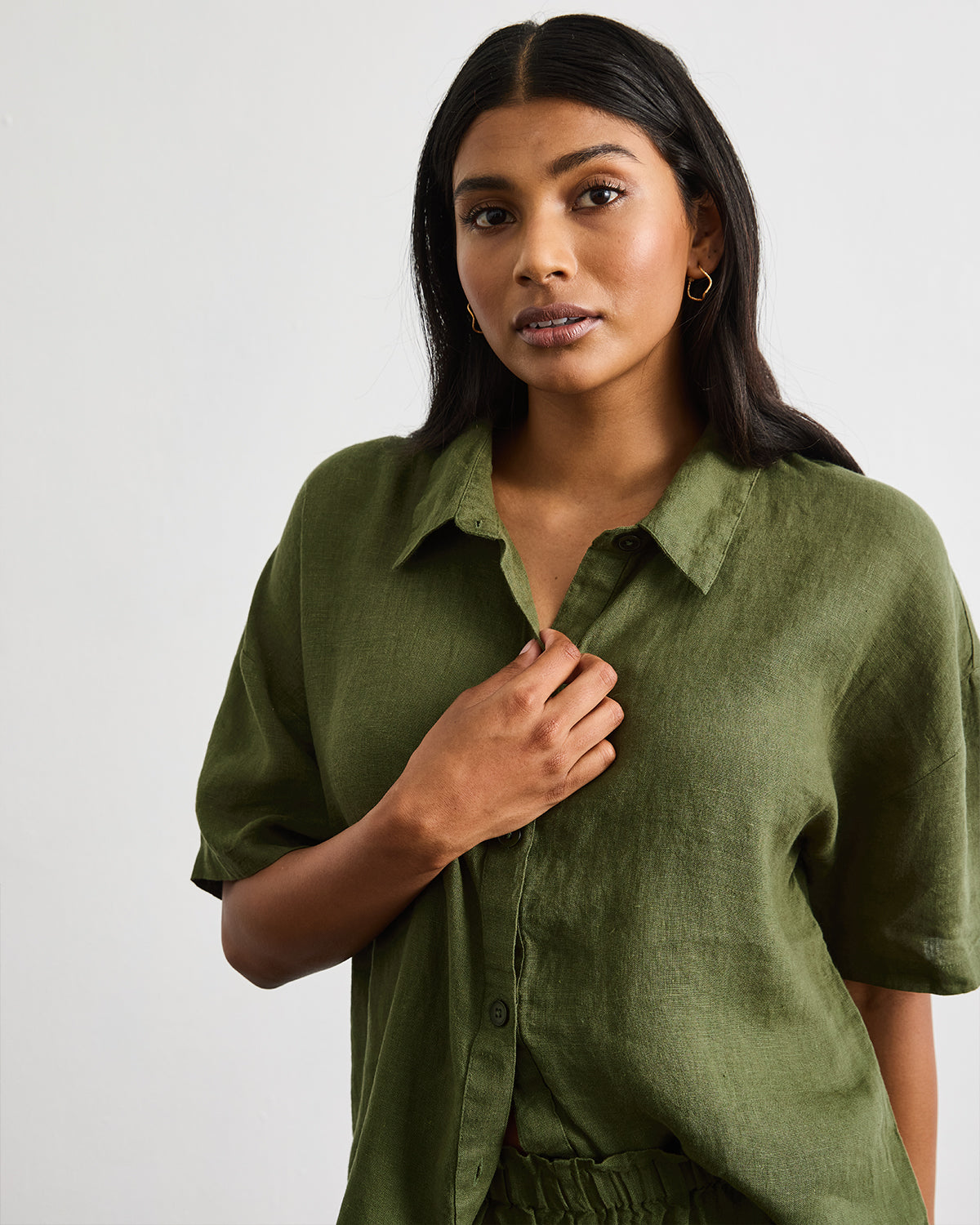 Short Lounge Set in Olive