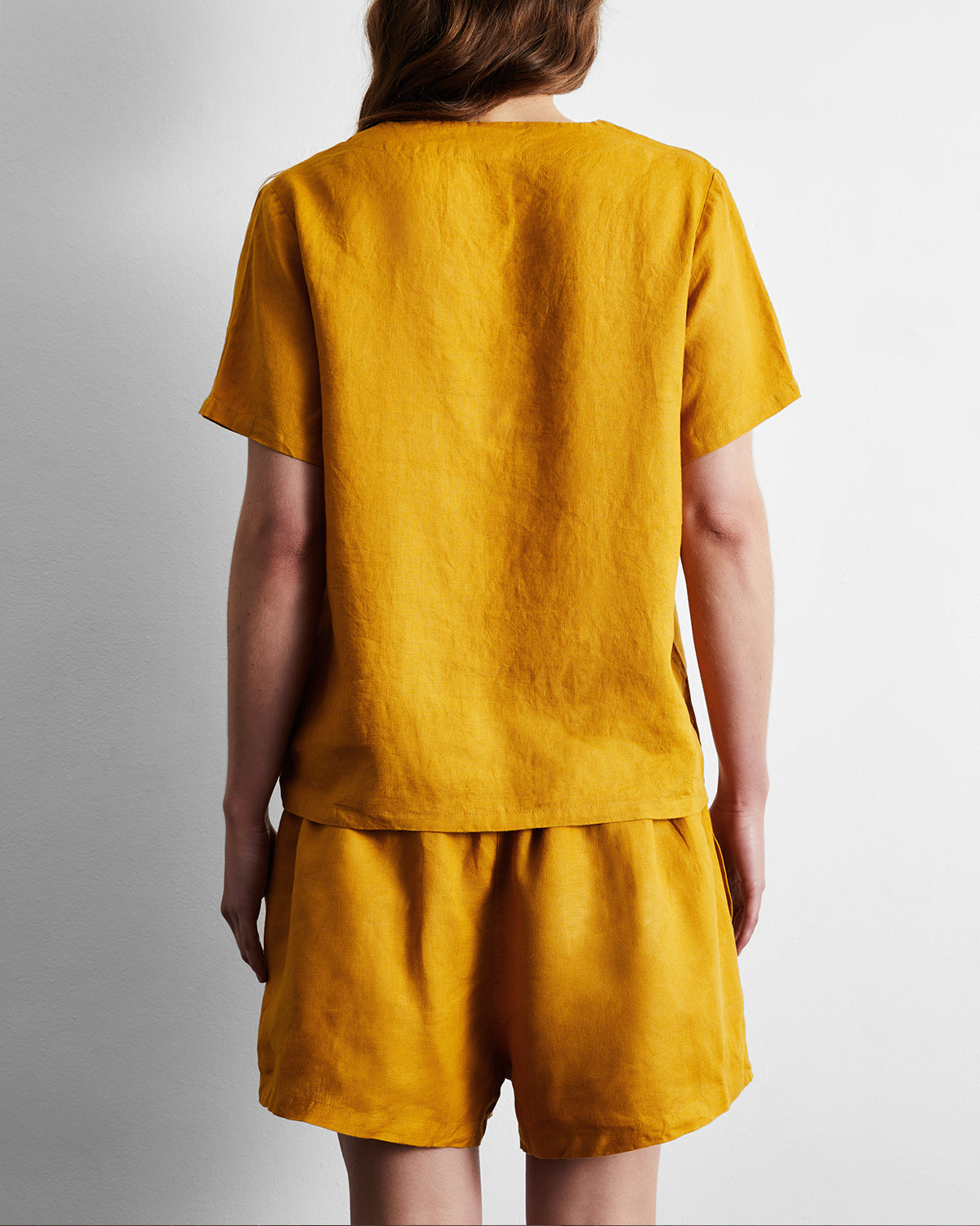 Turmeric 100% French Flax Linen T-Shirt